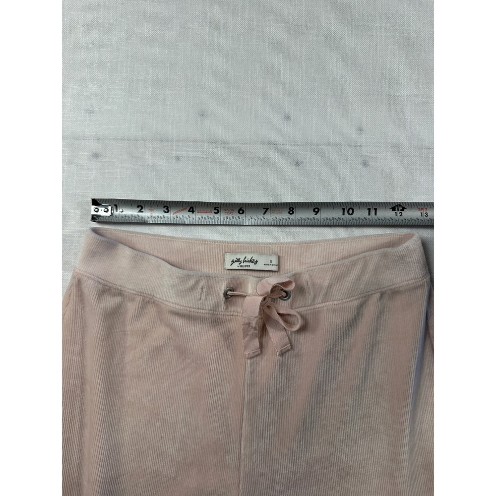 Gilly Hicks Hollister Pink Ribbed Velour‎ Wide Leg Lounge Pants Small Corduroy - Picture 5 of 6